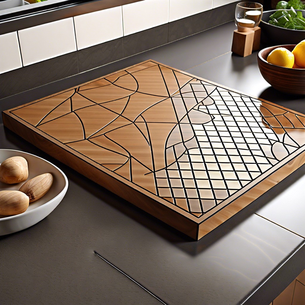 laser cut geometric tiles for a contemporary edgy look