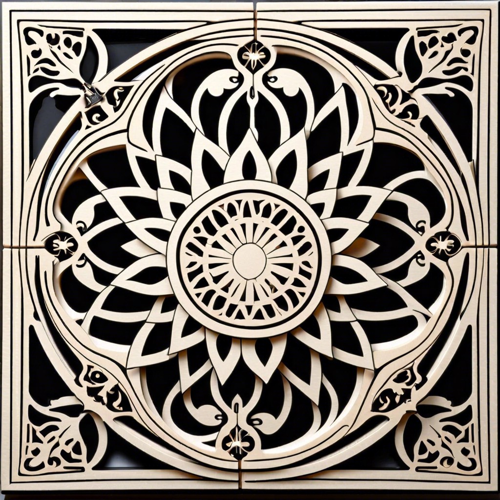 laser cut tile detail