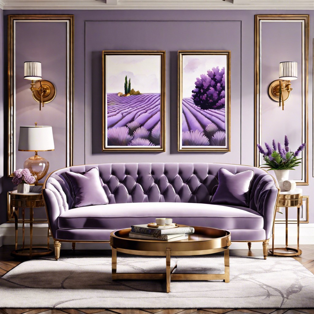 lavender settee