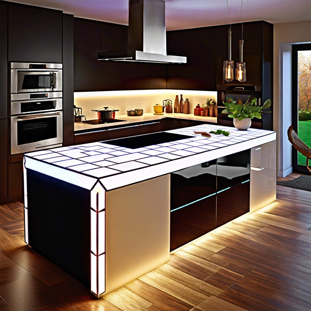 led backlit tiles for a modern vibe