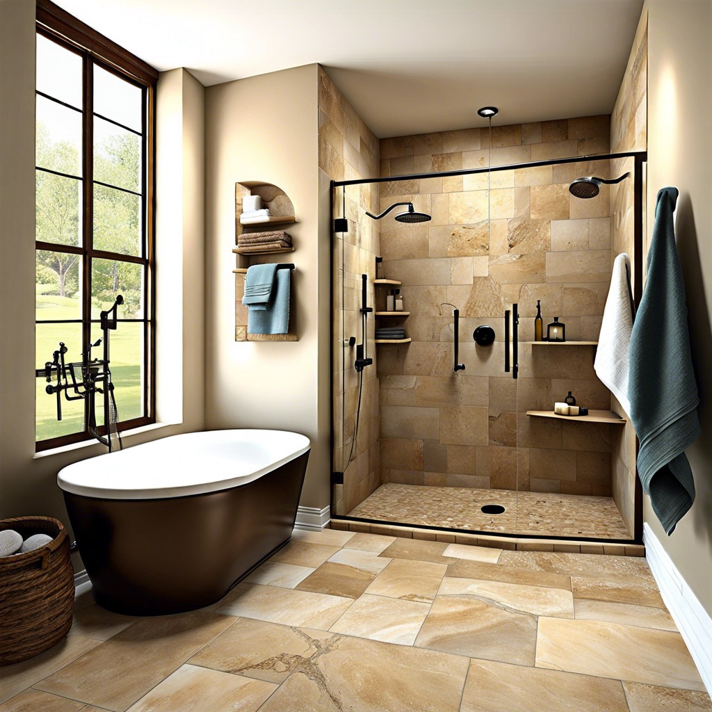 limestone tiles for a rustic timeless appeal