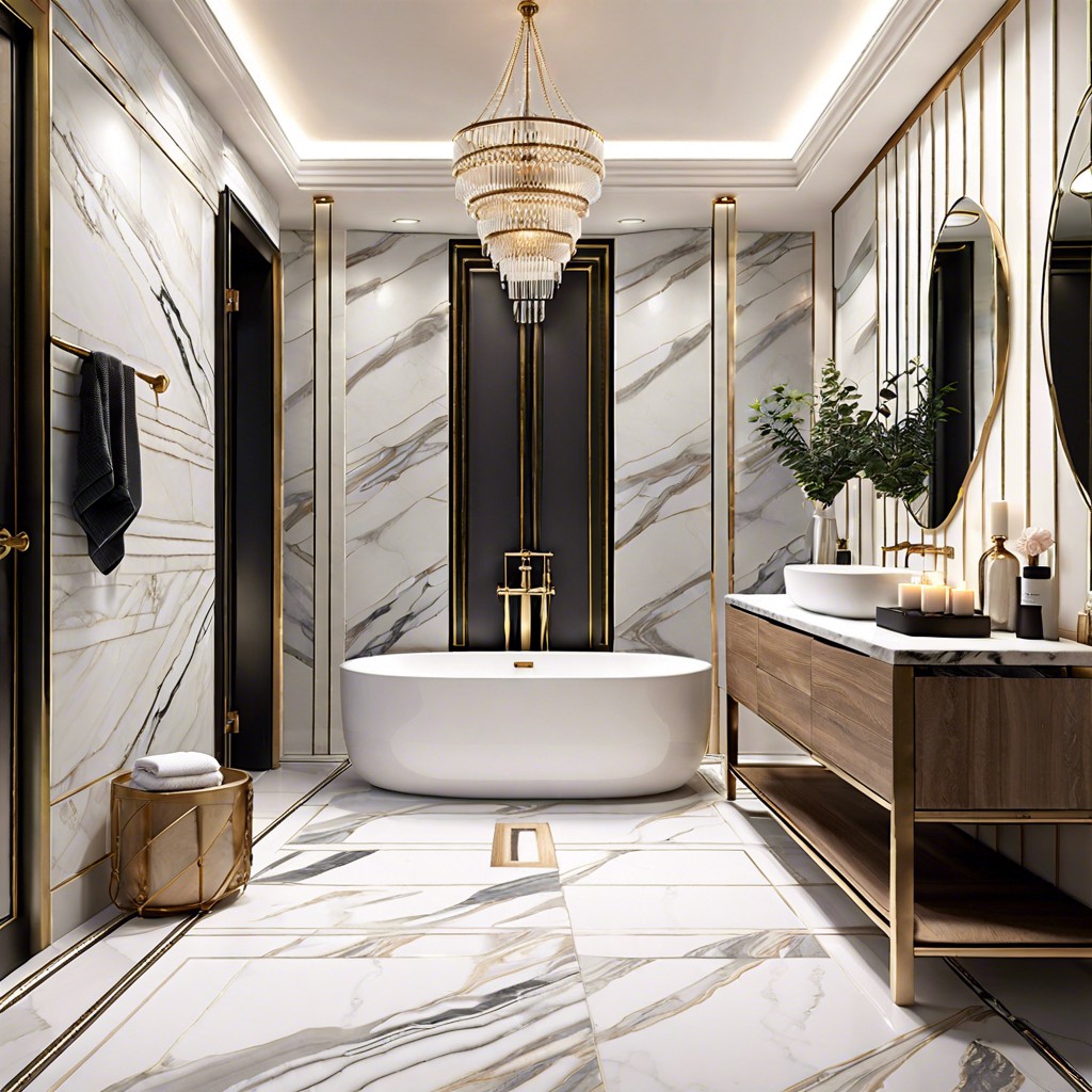 luxe marble choose marble look picket tiles for a touch of luxury