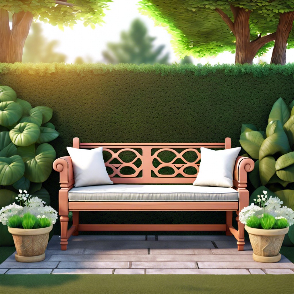 make a garden bench
