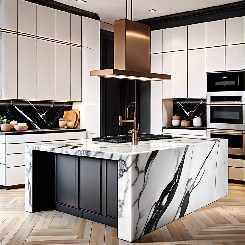 marble slab backsplash