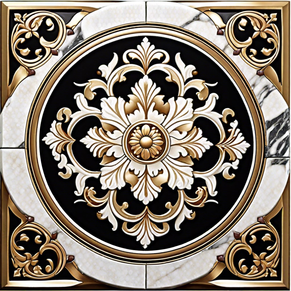 marble tile medallion