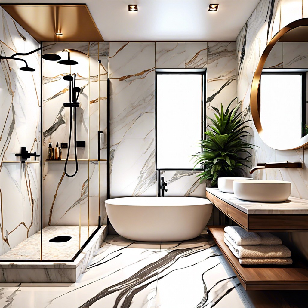 marble tiles for a touch of luxury