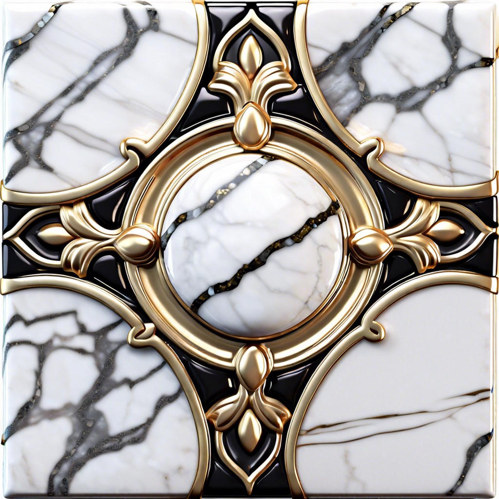 marble trim for a touch of luxury