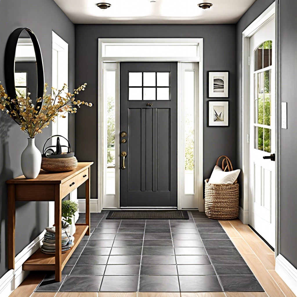 matte finish charcoal gray tiles