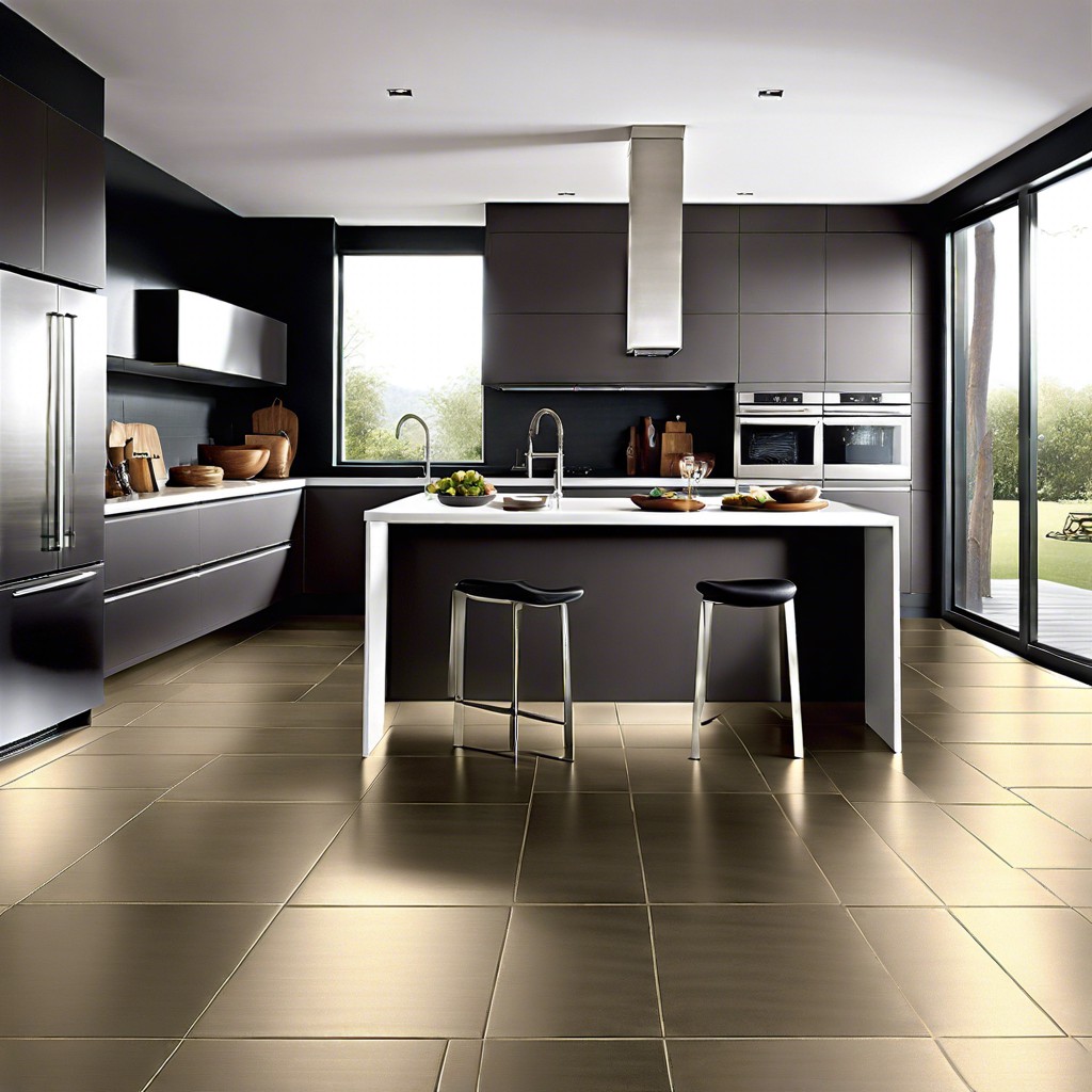 metallic finish porcelain tiles