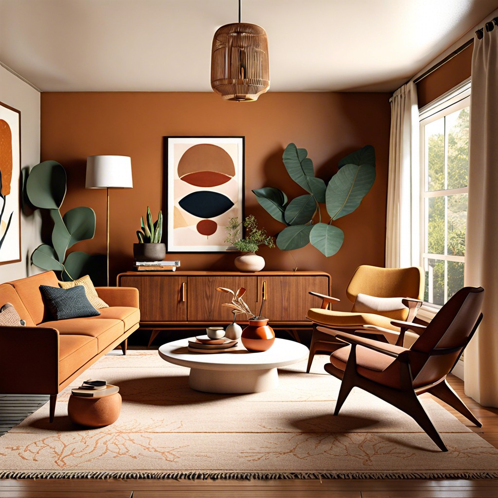 mid century modern with vintage accents