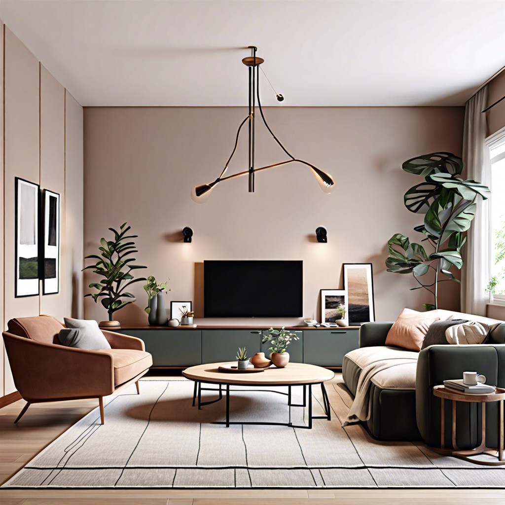 minimalist with low profile furniture