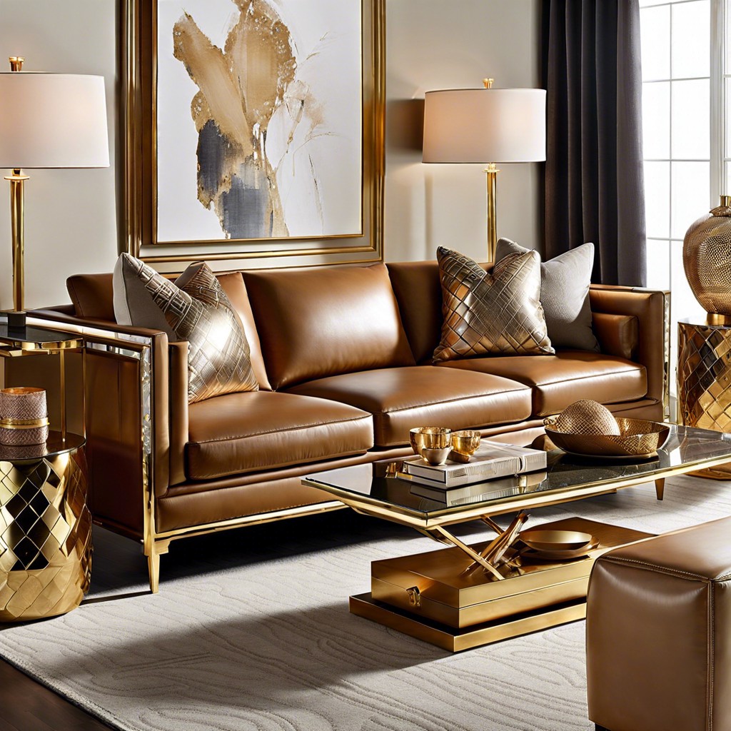 mix with metallic elements like brass or gold for luxury