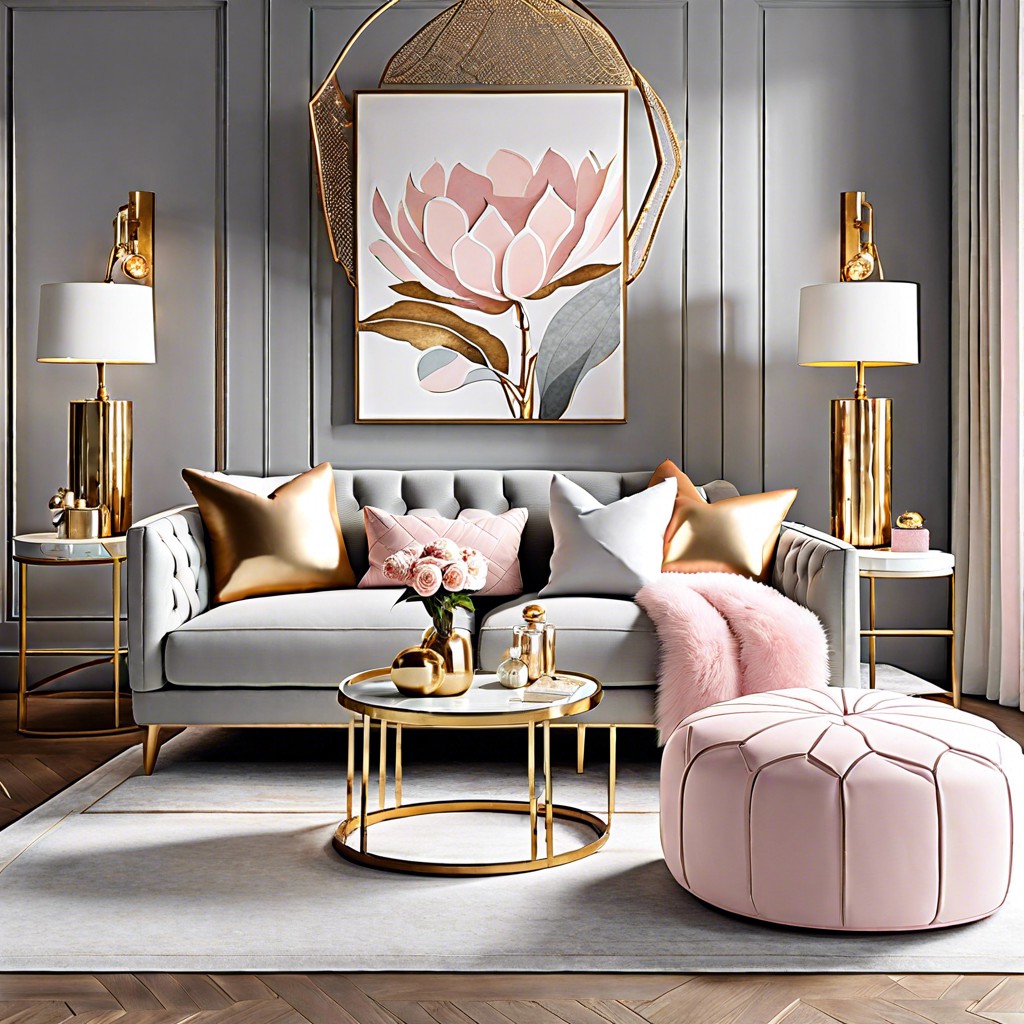 mix with soft pinks and gold accents for a chic feminine touch
