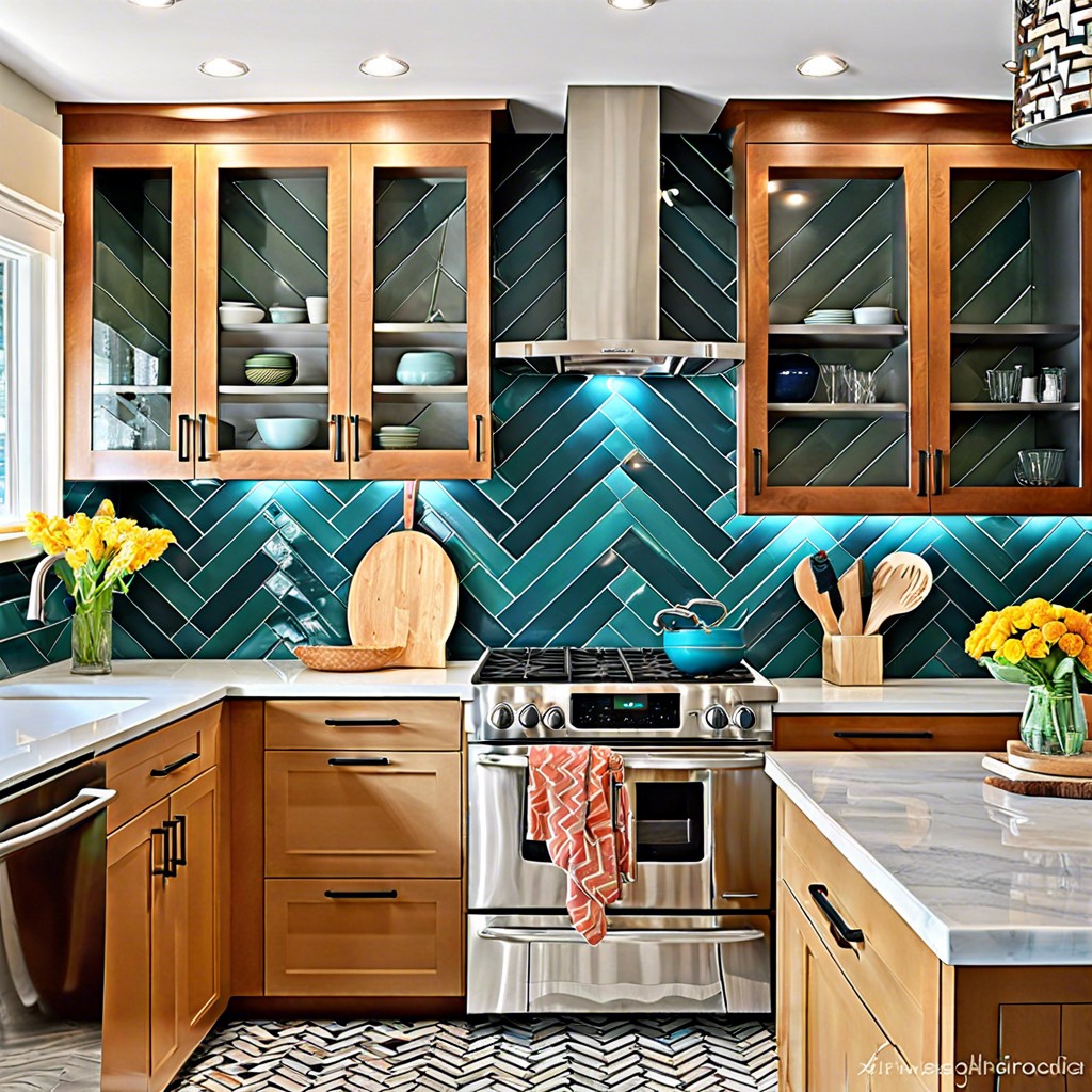 mixed color chevron style