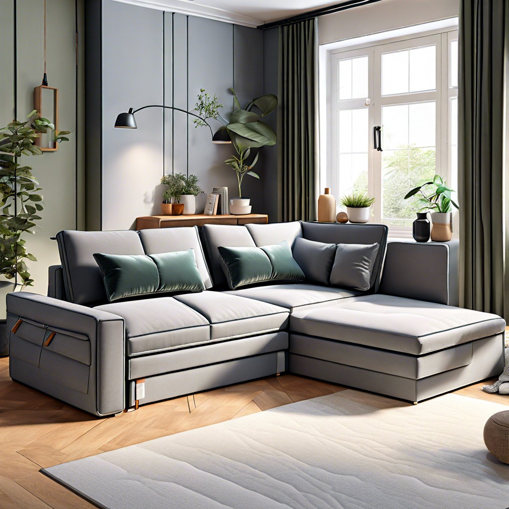 modular sofa bed with adjustable sections