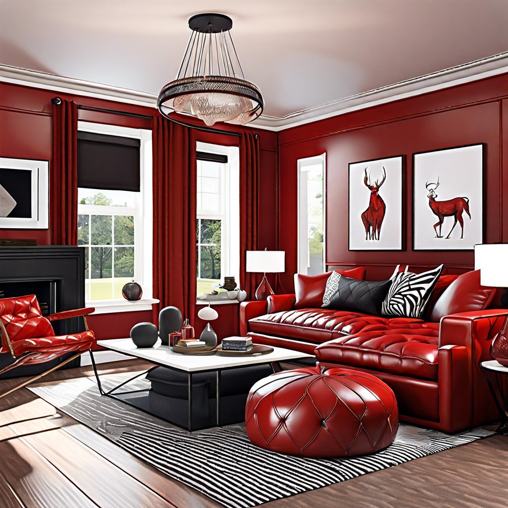 monochromatic red decor scheme