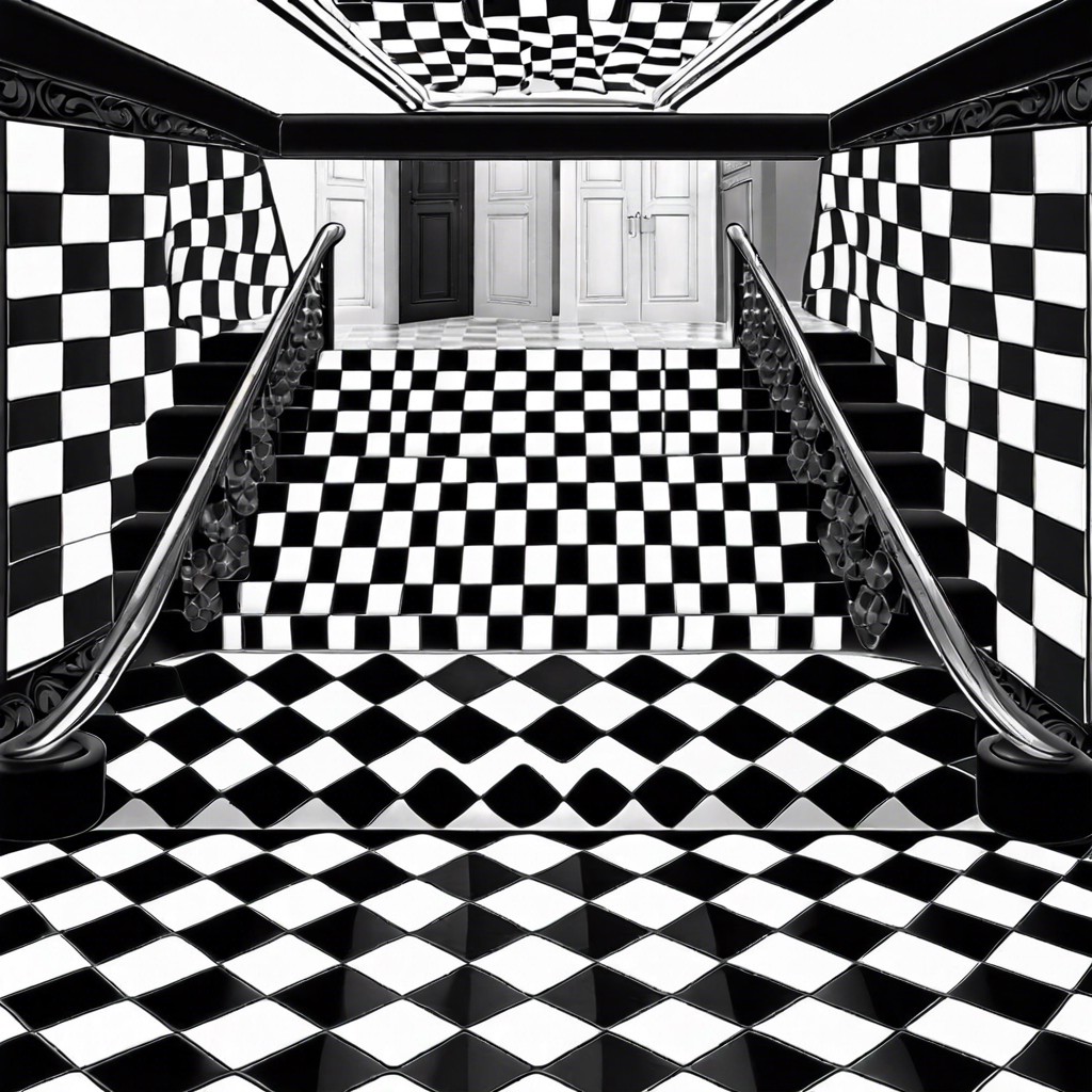 monochrome checkerboard