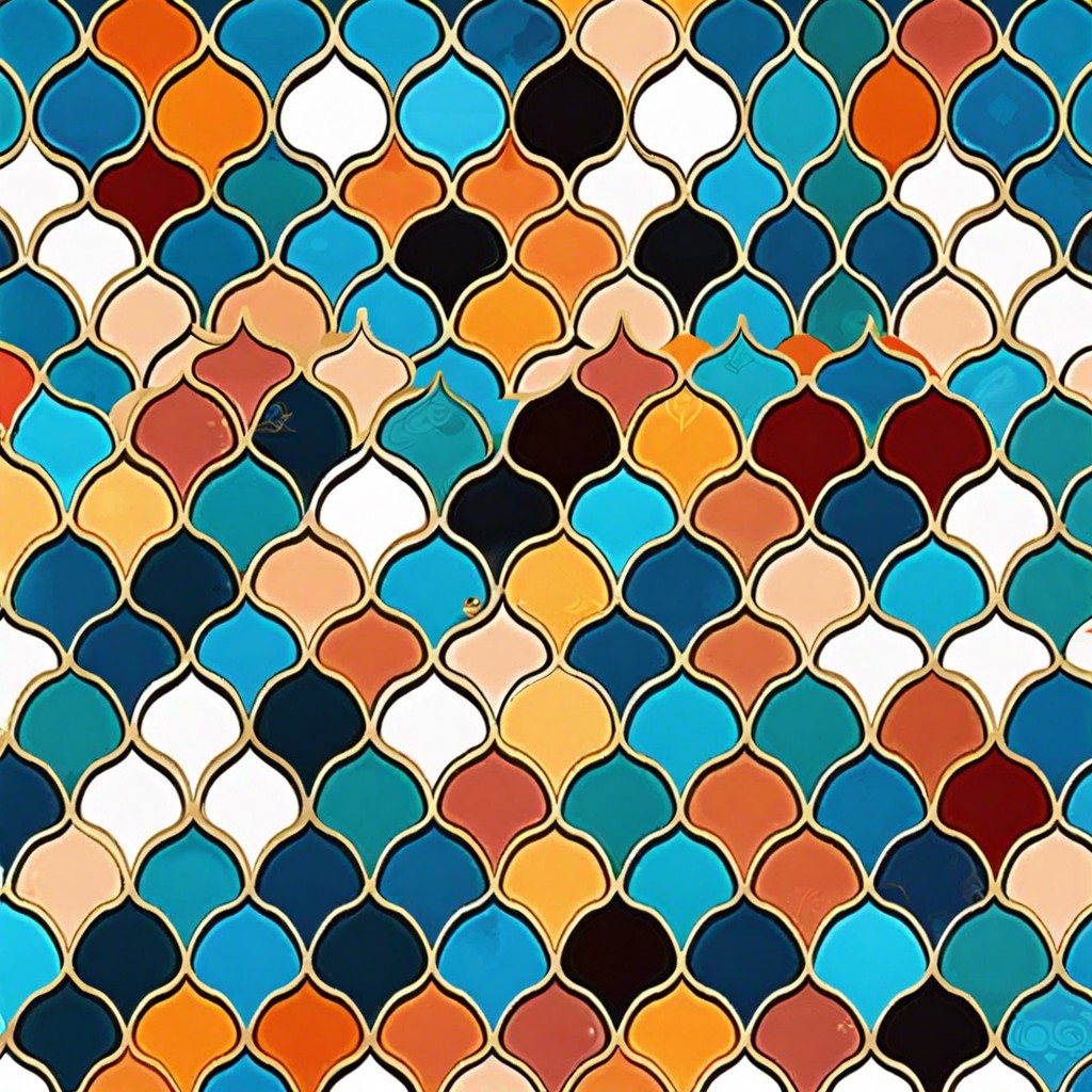 moroccan fish scale tiles