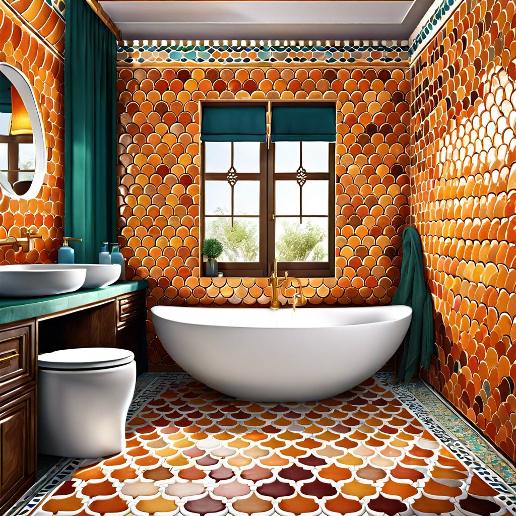 moroccan fish scale tiles