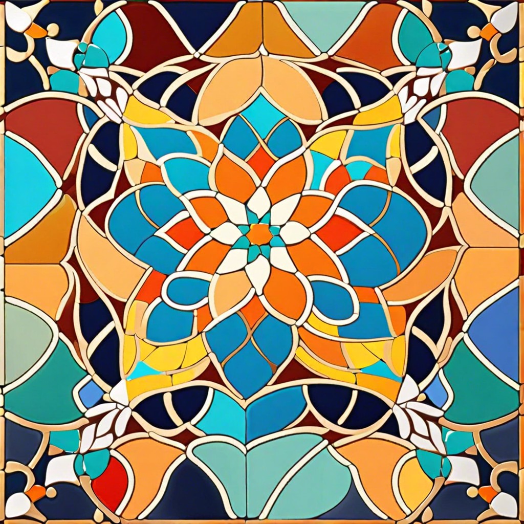 moroccan inspired mosaic tiles