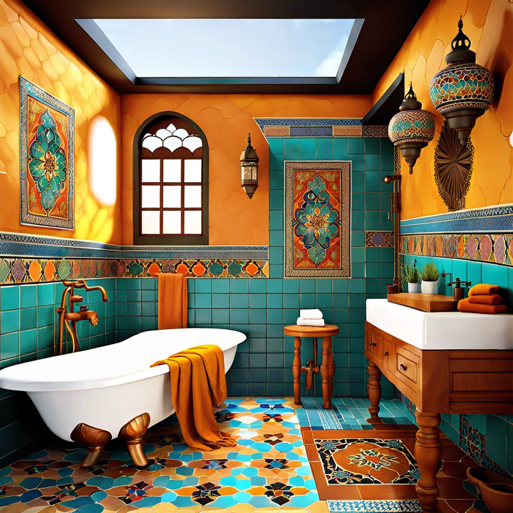 moroccan inspired patterns with vibrant colors