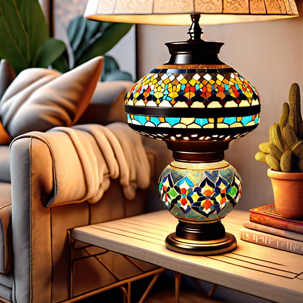 moroccan mosaic lamps