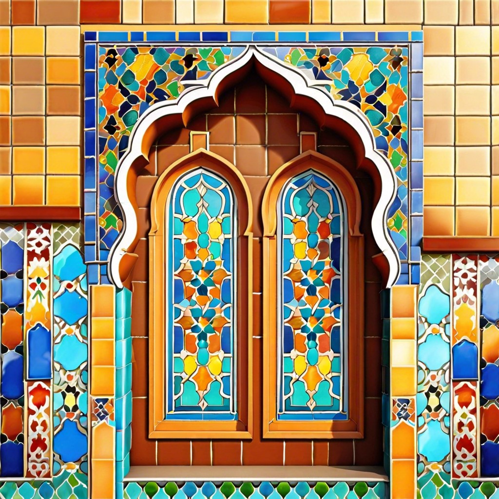 moroccan style colorful tiles