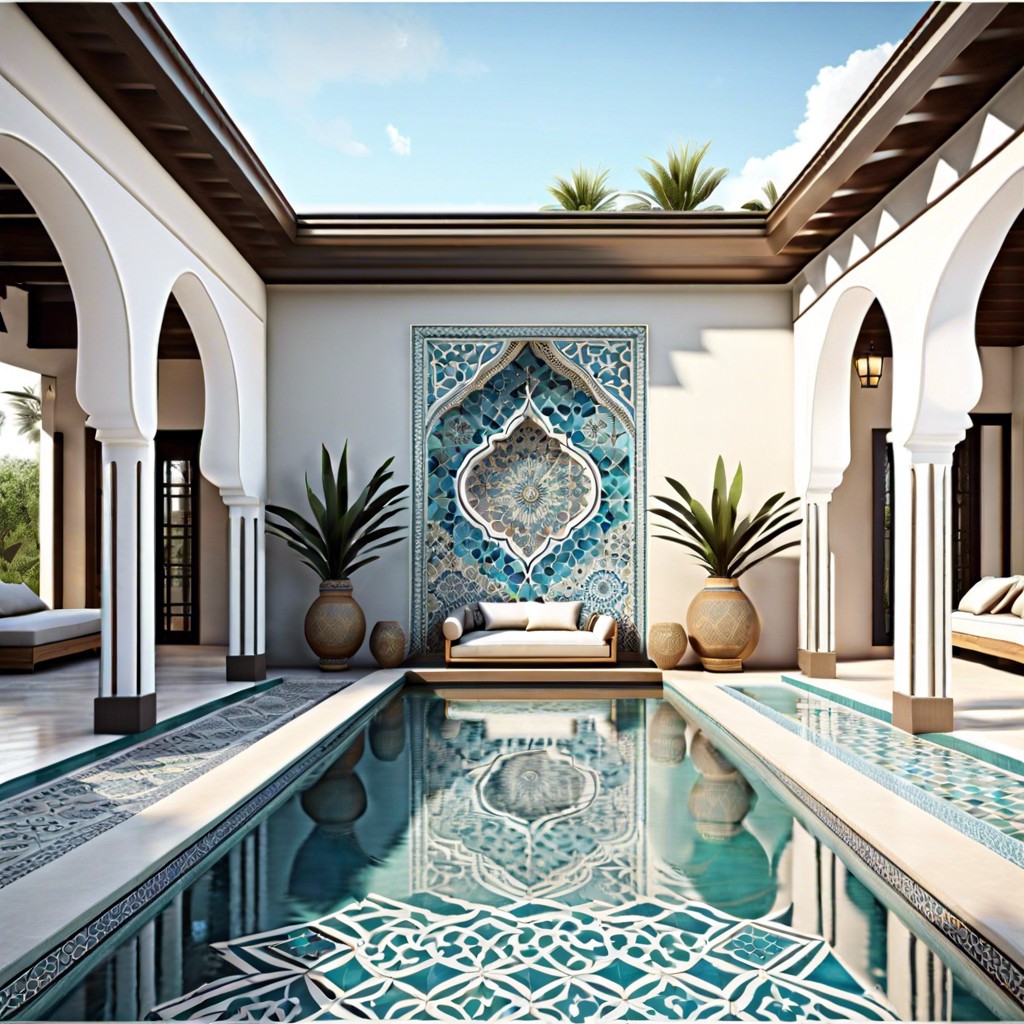 moroccan style tiles with intricate patterns