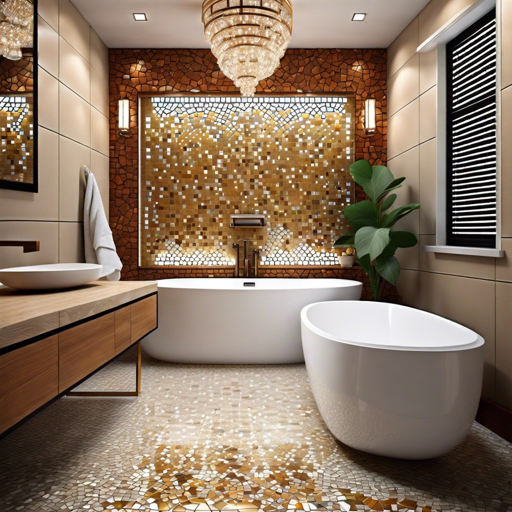 mosaic accent walls