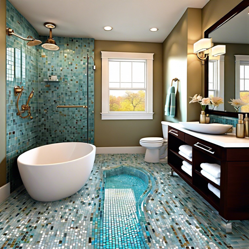 mosaic glass tile band