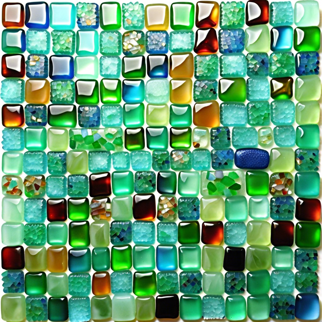 mosaic sea glass pattern