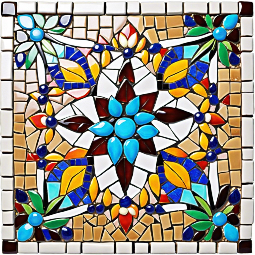 mosaic tile art curb