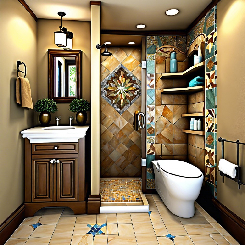 mosaic tile backing for artistic flair