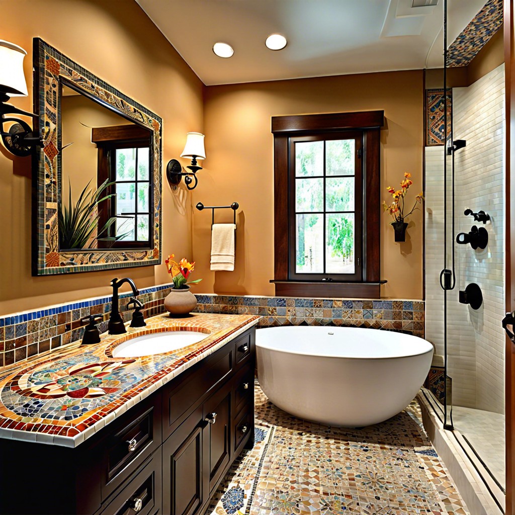 mosaic tile backsplashes