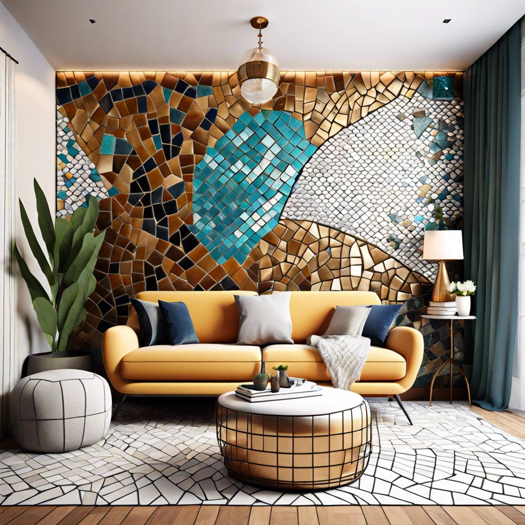 mosaic wall panels or tiles