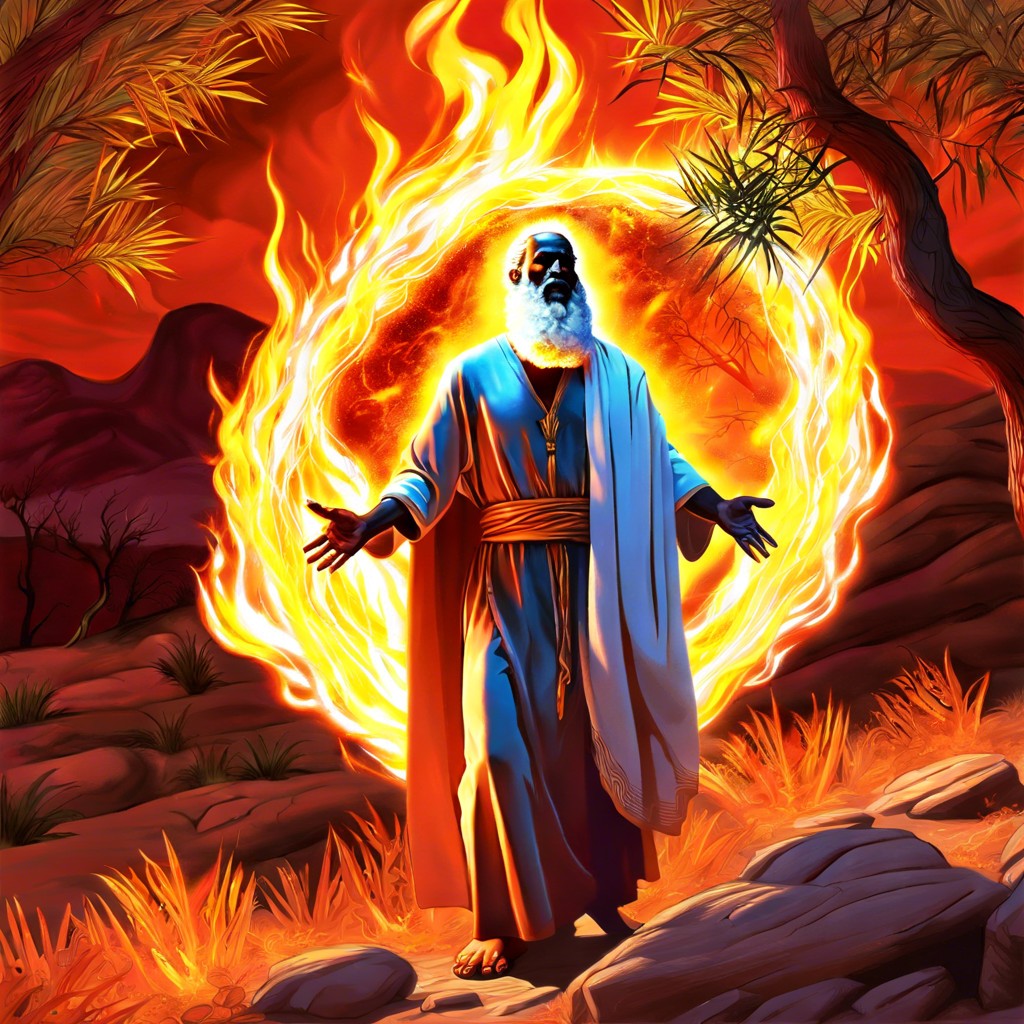 moses and the burning bush