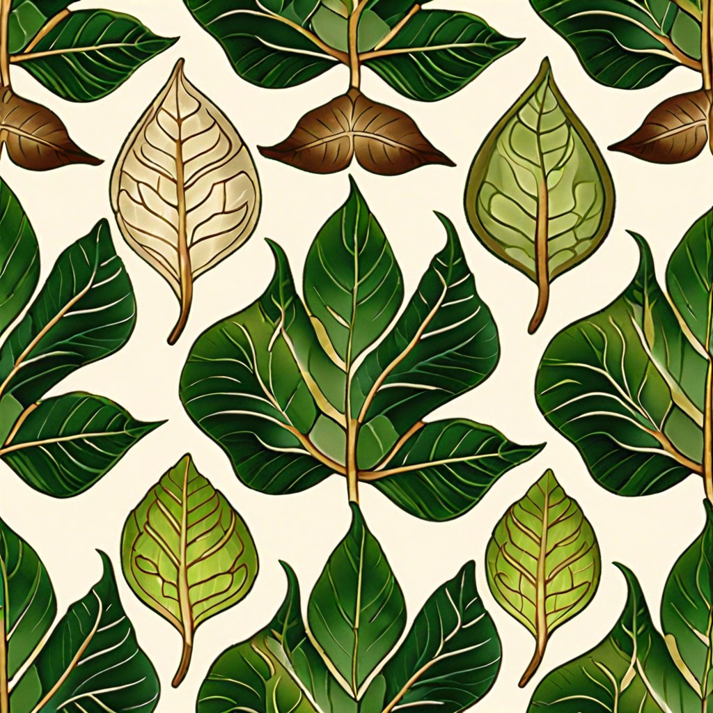 nature inspired leaf patterns