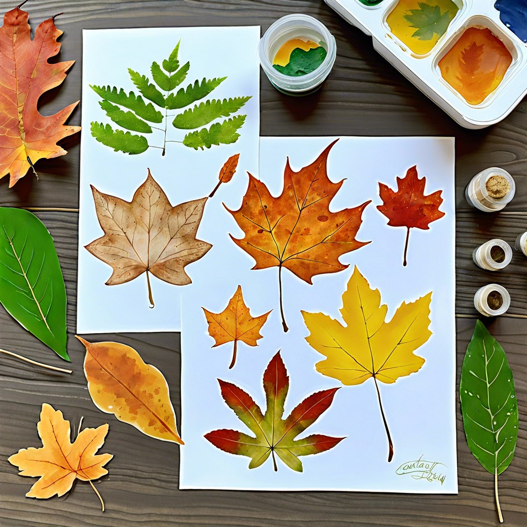 nature inspired leaf printing