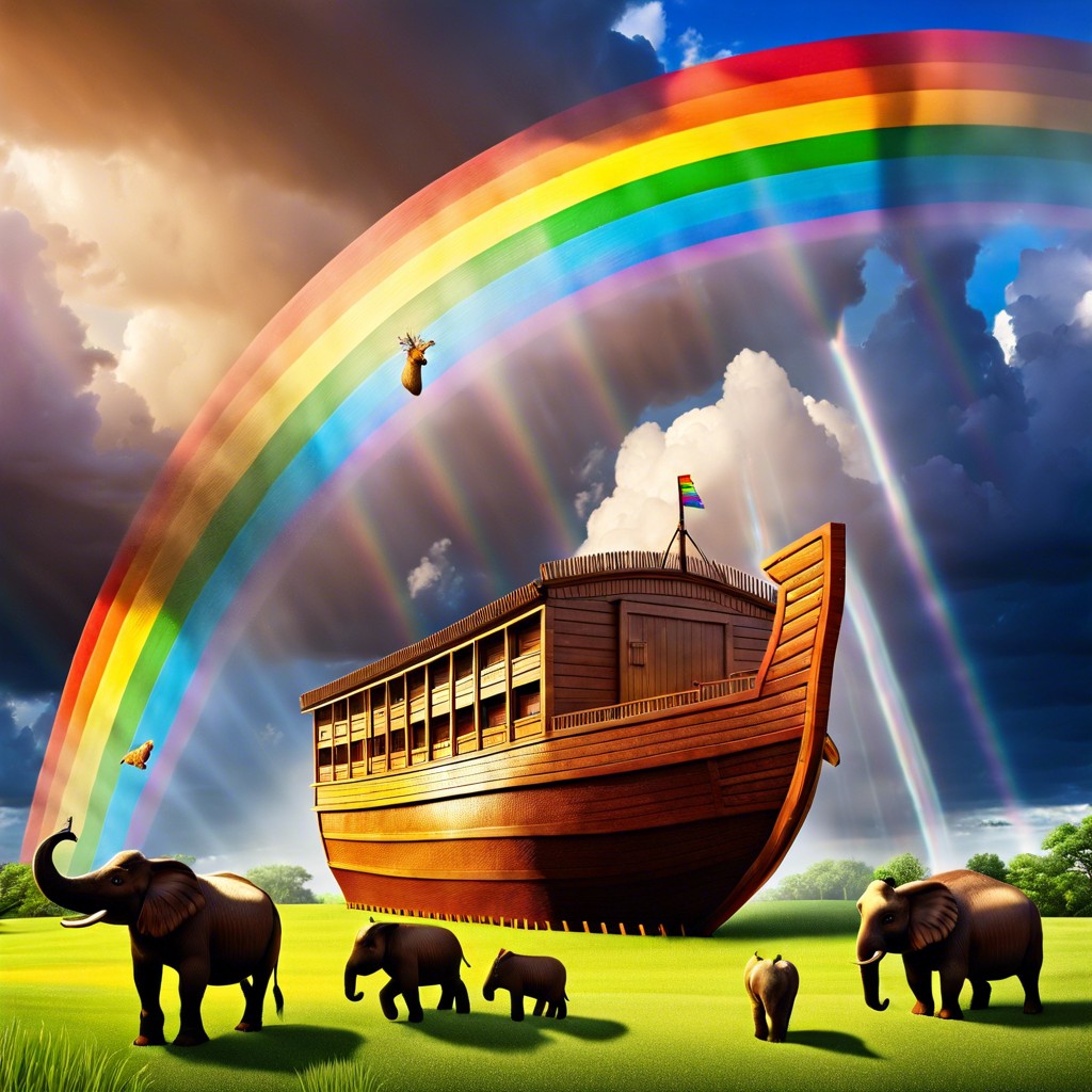 noahs ark and the rainbow