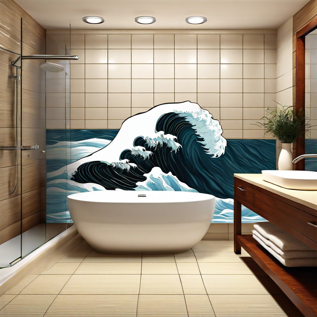 ocean wave ceramic tiles