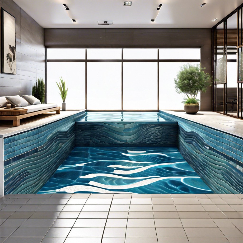 ocean wave ceramic tiles