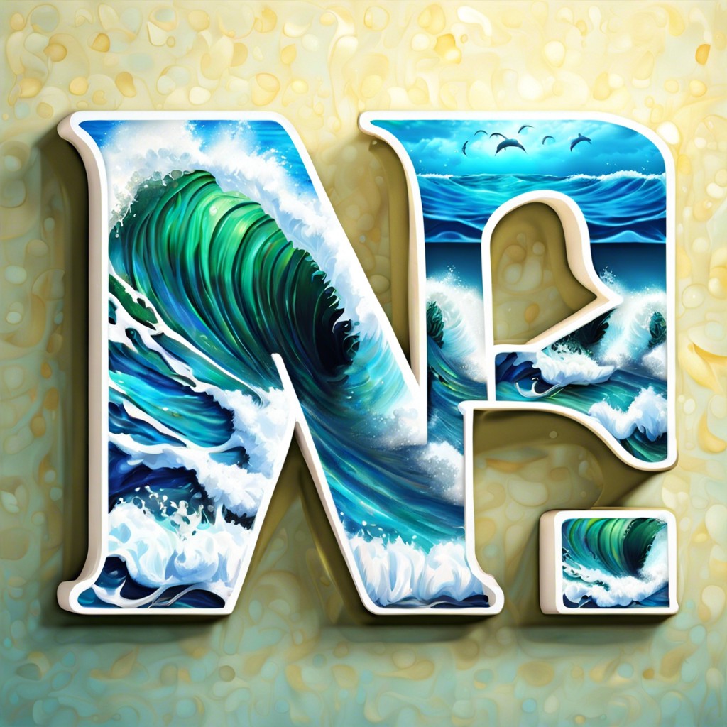 ocean wave letters