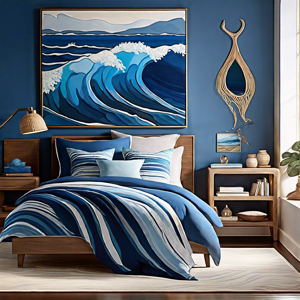 ocean waves in various shades of blue