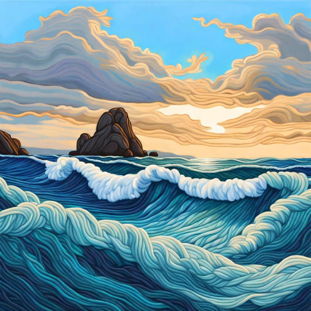 ocean waves scene