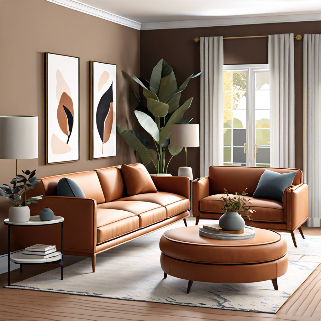 offset configuration stagger the sofas to create a flowing dynamic layout