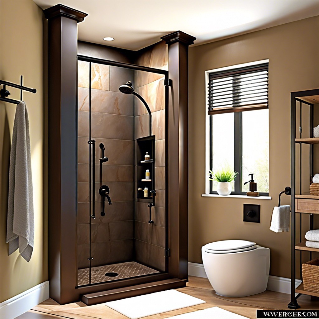 oil rubbed bronze finish the niche with oil rubbed bronze for a classic look