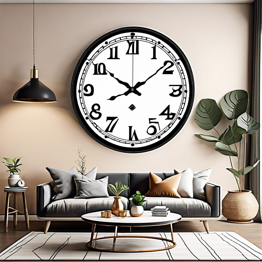 oversized wall clock