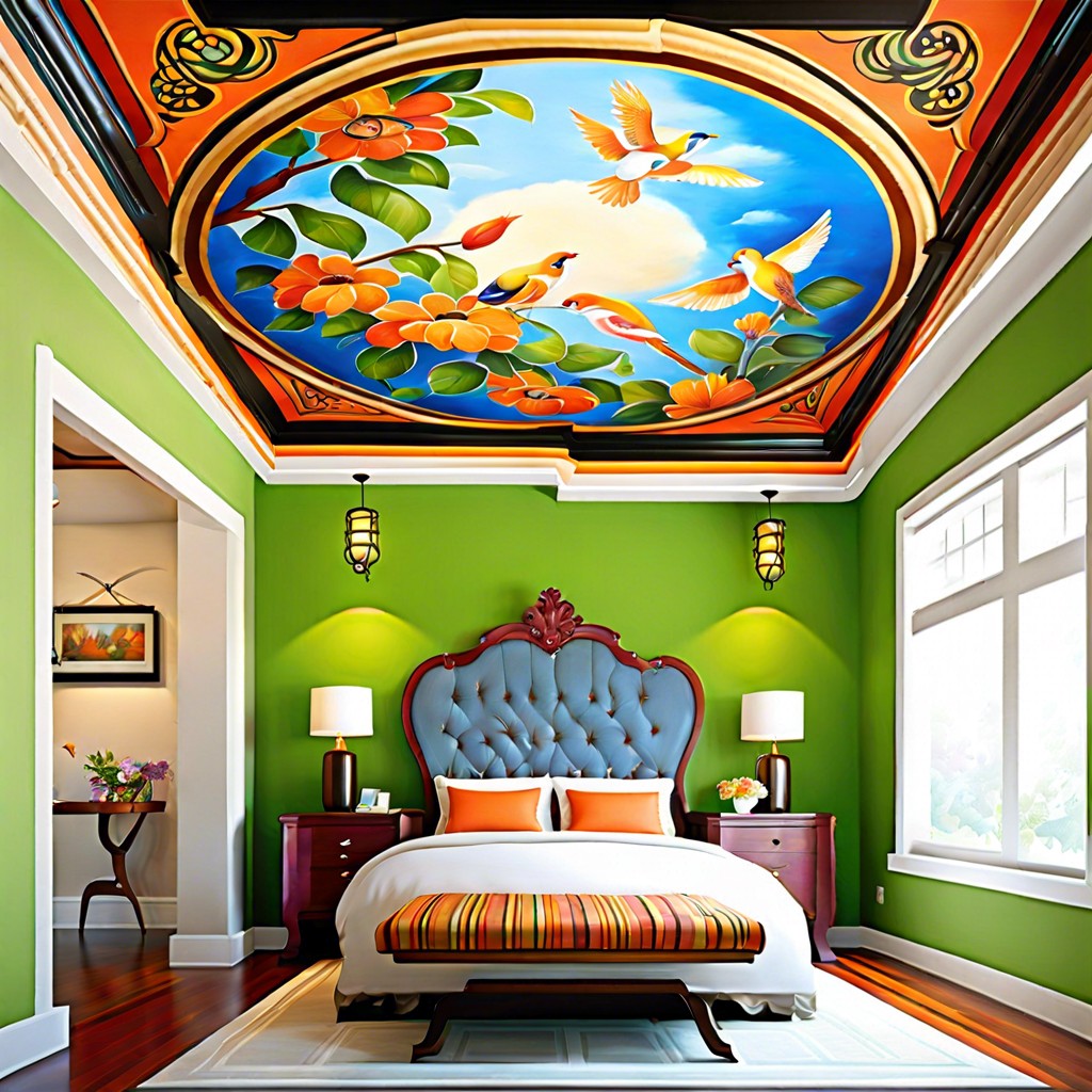 painted ceiling mural