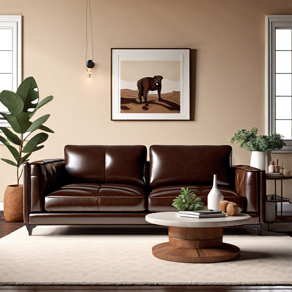 pair with cream colored walls and a plush white rug for a cozy contrast