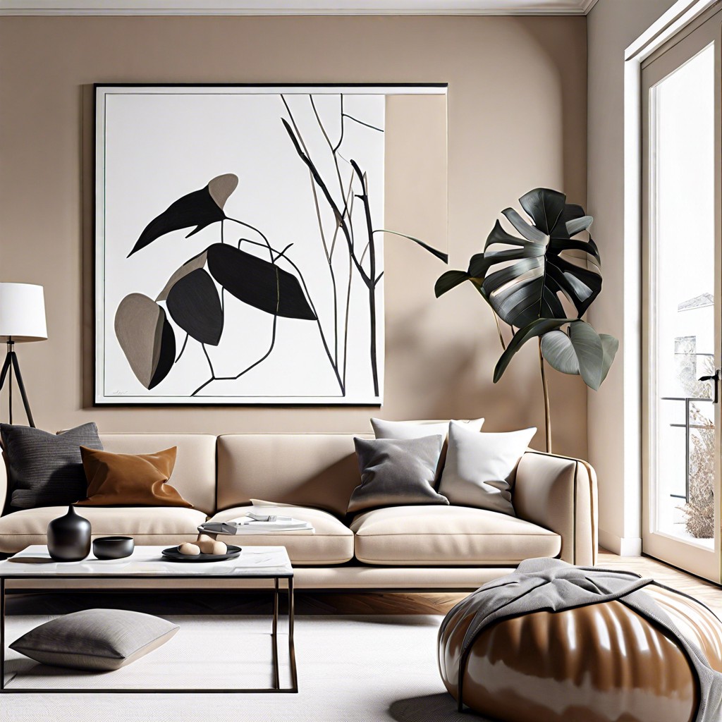 pair with stark white walls and minimalist art for a clean modern aesthetic